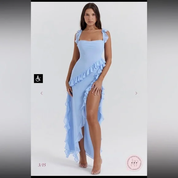 princess polly baby blue dress Dusty Blue Pants